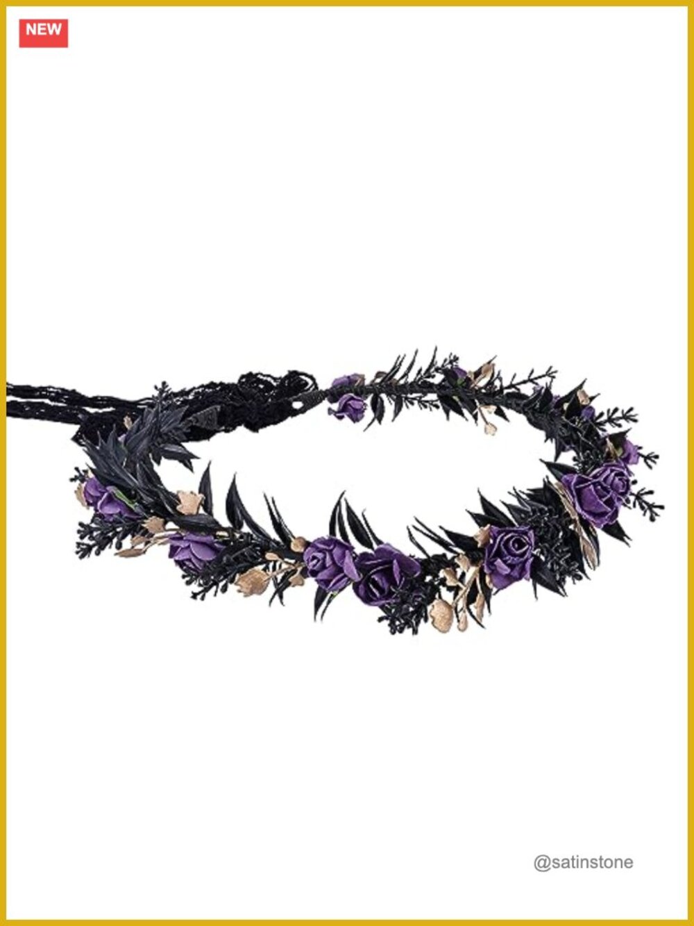 Elf Floral Crown Circlet Halloween Cosplay Renaissance Headpiece
